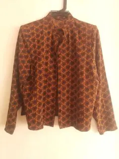 詩仙堂BY　HITOSHI　総柄　シャツ　ブラウス　長袖　おしゃれ　極美品　高級