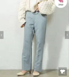 mystic センタープレスセミフレアパンツ／スラックス 2