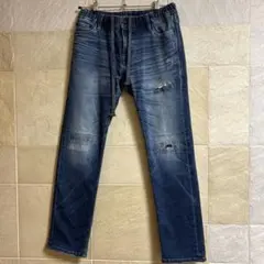 アズールバイマウジー　スウェットデニム ウエストゴム