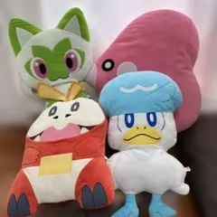 ポケモン クッション型 ぬいぐるみ まとめ売り ニャオハ ホゲータ クワッスのサムネイル