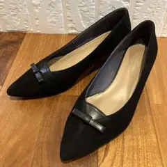 Odette e Odile オデットエオディール　パンプス　黒　24.5cmのサムネイル