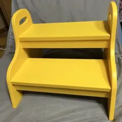 IKEA イケア　TROGEN ２段木製踏み台　イエロー