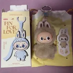 正規品 POP MART ラブブ PIN FOR LOVEイニシャルB ベージュ