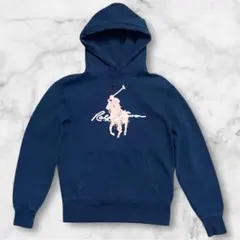 希少✨ ポロラルフローレン プルオーバーパーカー ピンクポニー フーディ XS