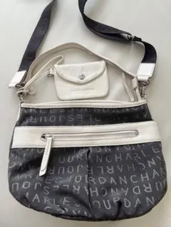 【CHARLES JOURDAN】ショルダーバッグ ブラック/ホワイト✨