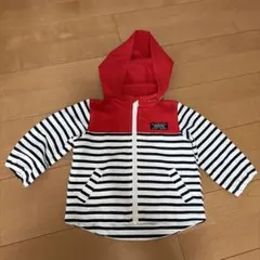 フード付きストライプジャケット