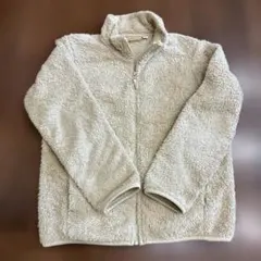 キッズ　UNIQLO フリースジャケット 140 ベージュ