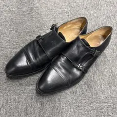 BARNEYS NEW YORK ブラック ダブルモンクシューズのサムネイル