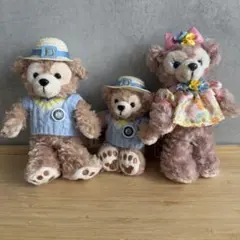 【3体セット】ダッフィー シェリーメイ　ぬいぐるみバッジ ぬいぐるみチャーム