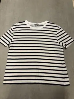 ZARA ストライプ 半袖Tシャツ 白黒