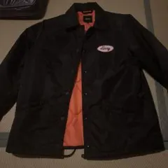 黒 ナイロン コーチジャケット