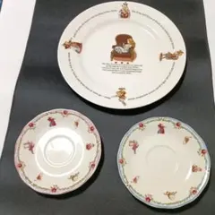 MAEBATA 前畑陶器 不思議の国のAlice 食器 日本製 プレート3点のサムネイル