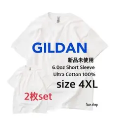 【ギルダン】新品未使用 無地 6oz 半袖Tシャツ 白 2枚セット 4XLサイズ