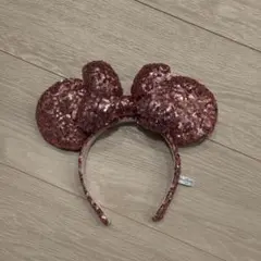 ミニー スパンコール カチューシャ ピンク