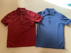 ユニクロ　半袖ポロシャツ 2色セット ワインレッド ネイビー