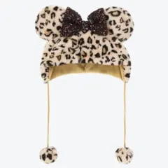 【即日発送】ディズニー　レオパード　ファンキャップ　ポシェット　セット　ヒョウ柄 かわいいレオパード柄！東京ディズニーランド2025秋冬ミニーふわふわ身