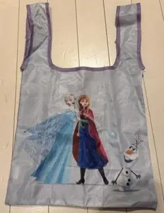 アナと雪の女王 エコバッグ 薄紫色