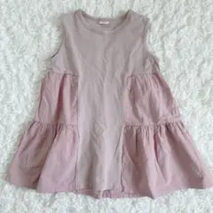 リオ　ノースリーブワンピース ピンク　110のサムネイル