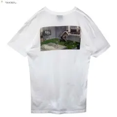 HOCKEY フォトプリントTシャツ M 白 バックプリント スケート Y2Kのサムネイル