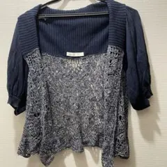 As know as 透かし編み 半袖ボレロのサムネイル