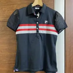 FILA GOLF レディース ポロシャツ ブラック L