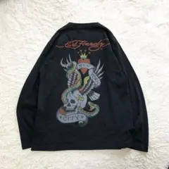 ゆー様専用Ed Hardy エドハーディー ロンT スカル 蛇 刺繍のサムネイル