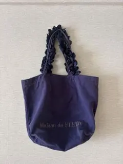 Maison de FLEUR ネイビー トートバッグ