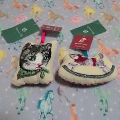 新品　ナタリーレテ　オーナメント　2点　猫　ねこ　アフタヌーンティーのサムネイル