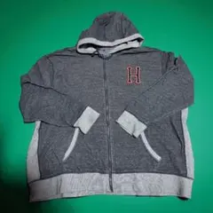 TOMMY HILFIGER フード付きパーカー 5XLT グレー
