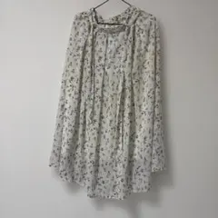 花柄 ロングスカート シフォン素材