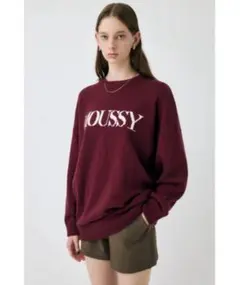 【ZOZO・一部店舗限定】MOUSSY LOGO KNIT/ マウジーロゴニット