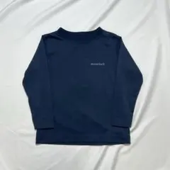 【ほぼ未使用訳あり】mont-bell モンベルネイビー 長袖カットソー100