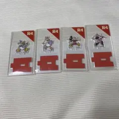 ディズニー ドナルド デイジー ミッキー ミニーアクリルスタンド4個セット R1