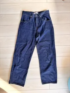 BEAMS DESIGN ダークブルー ストレートデニム