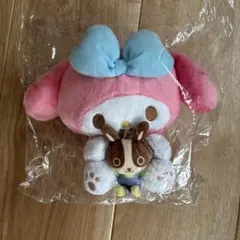 マイメロディ ぬいぐるみ リボン付き