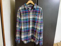 90's　US古着　長袖シャツ　チェック柄　⑥