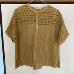 ルクールブラン　刺繍レース　シャツのサムネイル