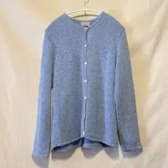 【L.L.Bean】コットンニット カーディガン ライトブルー 水色
