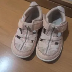 ピンク メッシュ サンダル　ifme 16cm