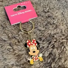 ディズニーリゾート　ミニーちゃん　ミニーマウス　キーチェーン　首振り　未使用