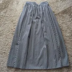 DRESSTERIOR ストライプ フレアスカート 38のサムネイル