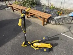 折りたたみ式キックボード イエロー