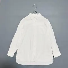 希少✨フィナモレ 鹿の子 レギュラーカラー ホワイト　シャツ 白系 イタリア製