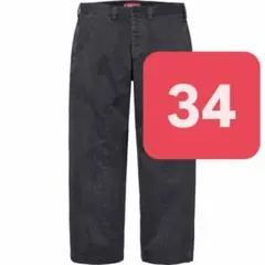 Supreme シュプリーム ヘビ柄 蛇 スネーク チノパン 34 ブラックのサムネイル