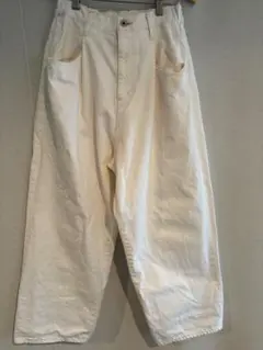 ジャーナルスタンダードラックス 11.50zデニム collaパンツ　ホワイト