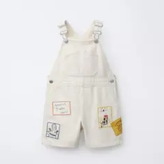 【ZARAキッズ】新品タグ付 トイ・ストーリー パッチ付きツイルオーバーオール