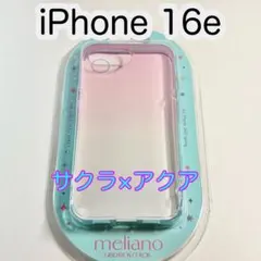 iPhone 16e ソフトケース カバー サクラ×アクア182のサムネイル