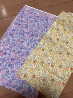 花柄コットン生地 2枚セット