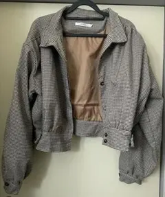 チェック柄 アウター スカート セットアップ