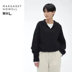 【クリーニング済】定価5万 2024MHL セーラーカラー ニット ネイビー